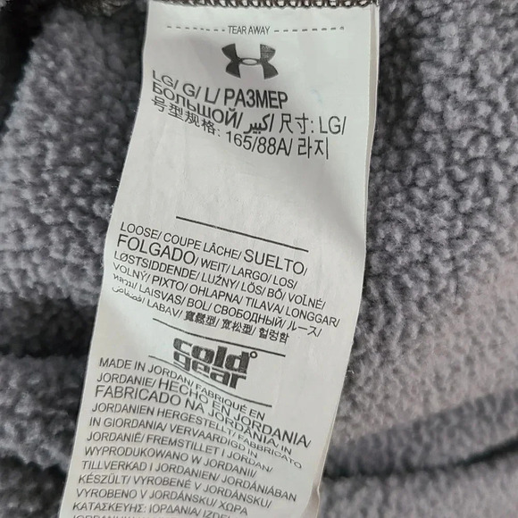 Under Armour Gray & Pink Storm Fleece Hoodie L - Picture 5 of 6